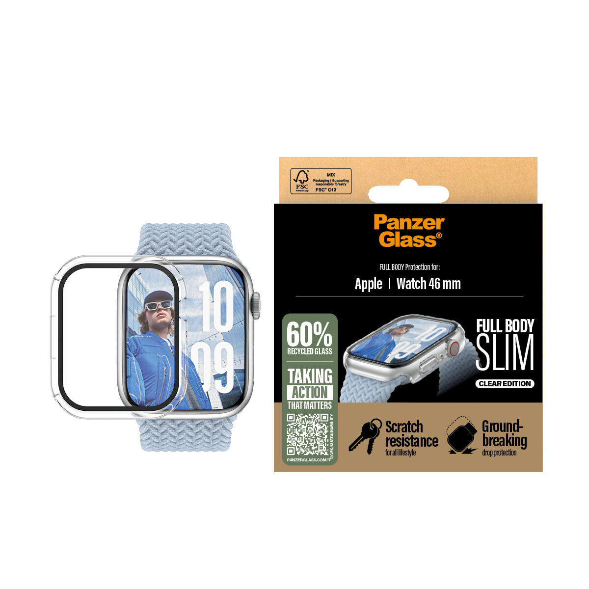 Montre intelligente Panzer Glass 3714 Transparent